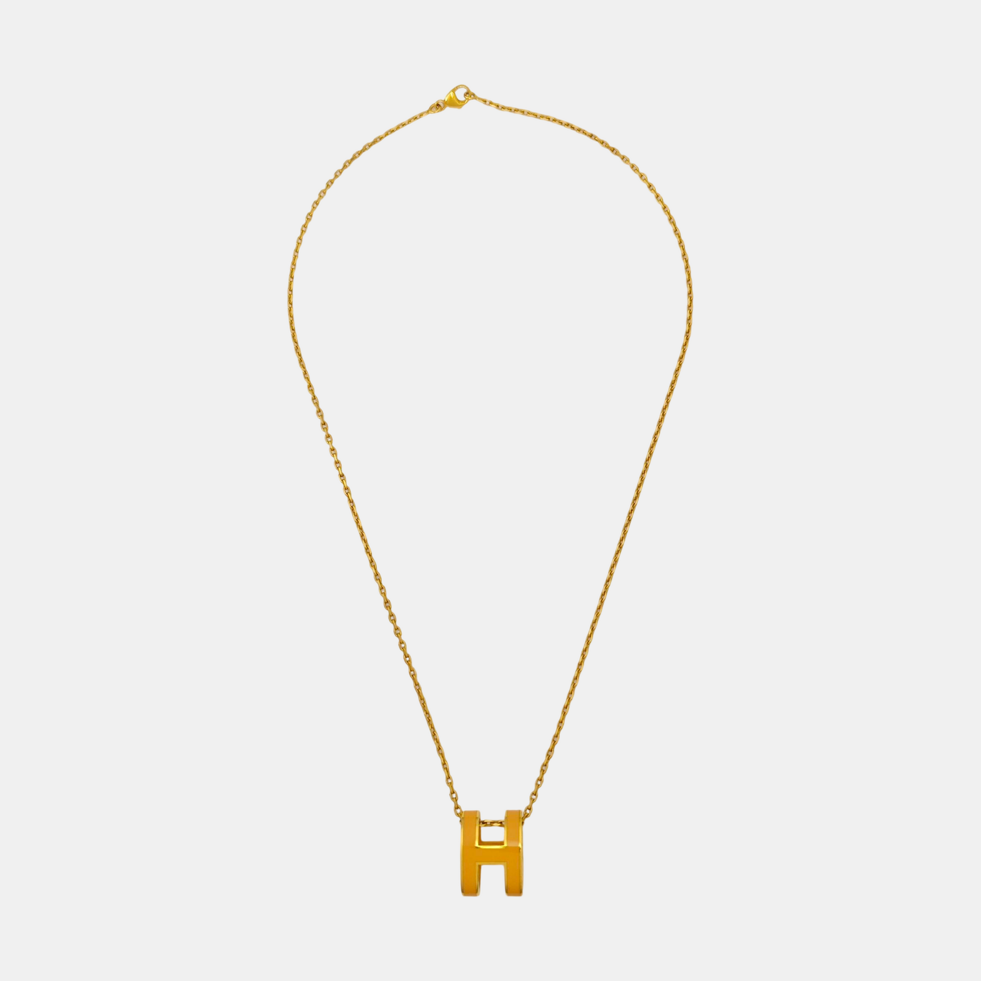 Pop H Metal Gold Necklace