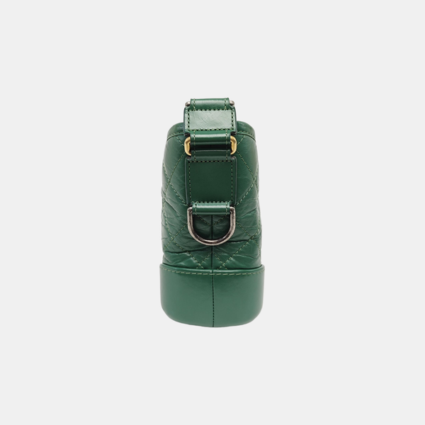GABRIELLE Small Quilted Calfskin Green