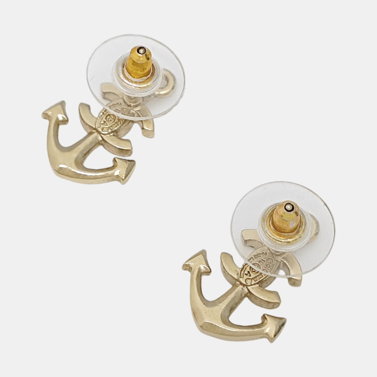 Metal Gold Stud Earrings
