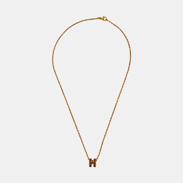 Pop H Metal Gold Necklace