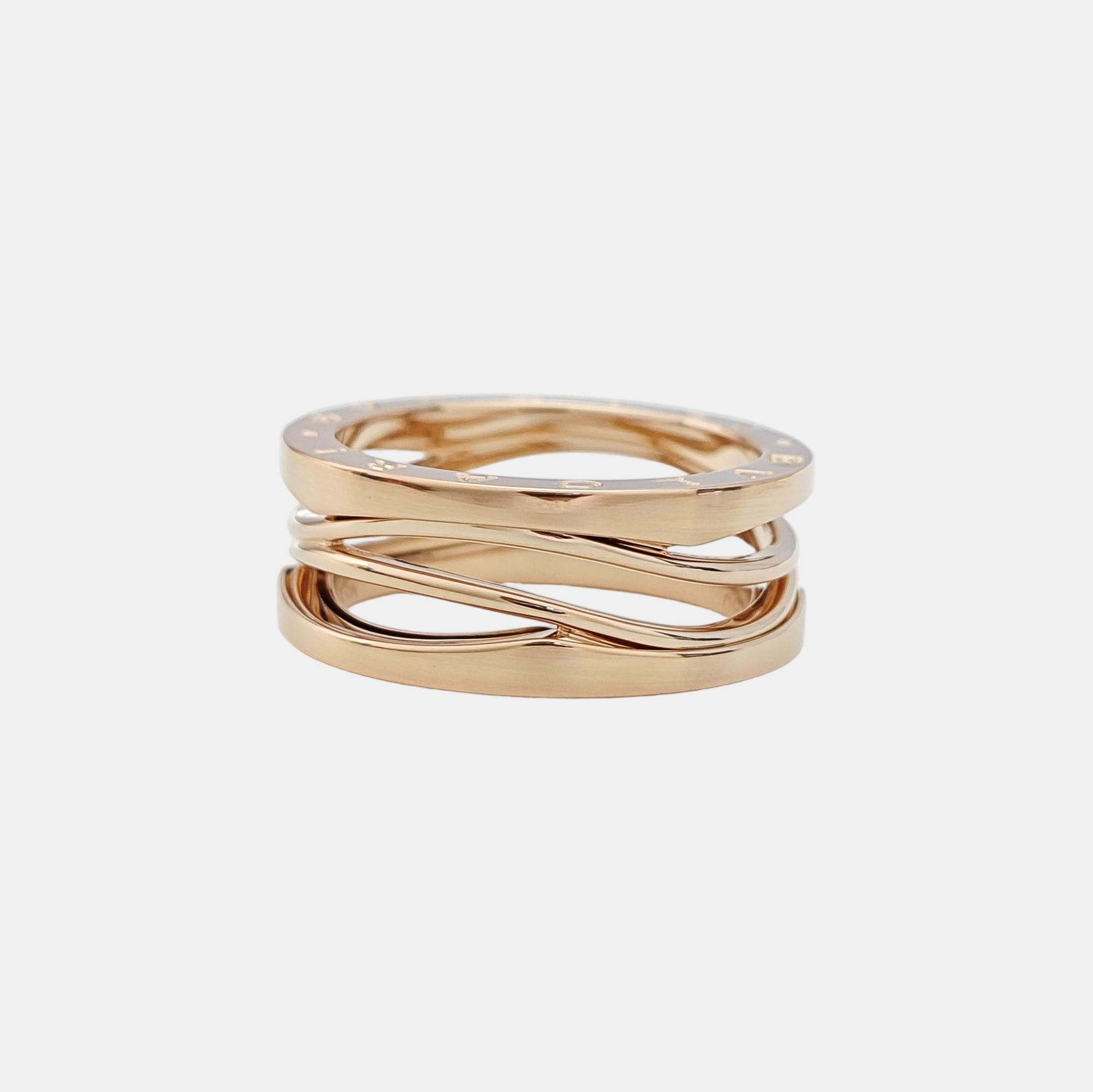 B.ZERO1 18k Rose Gold Ring EU 60