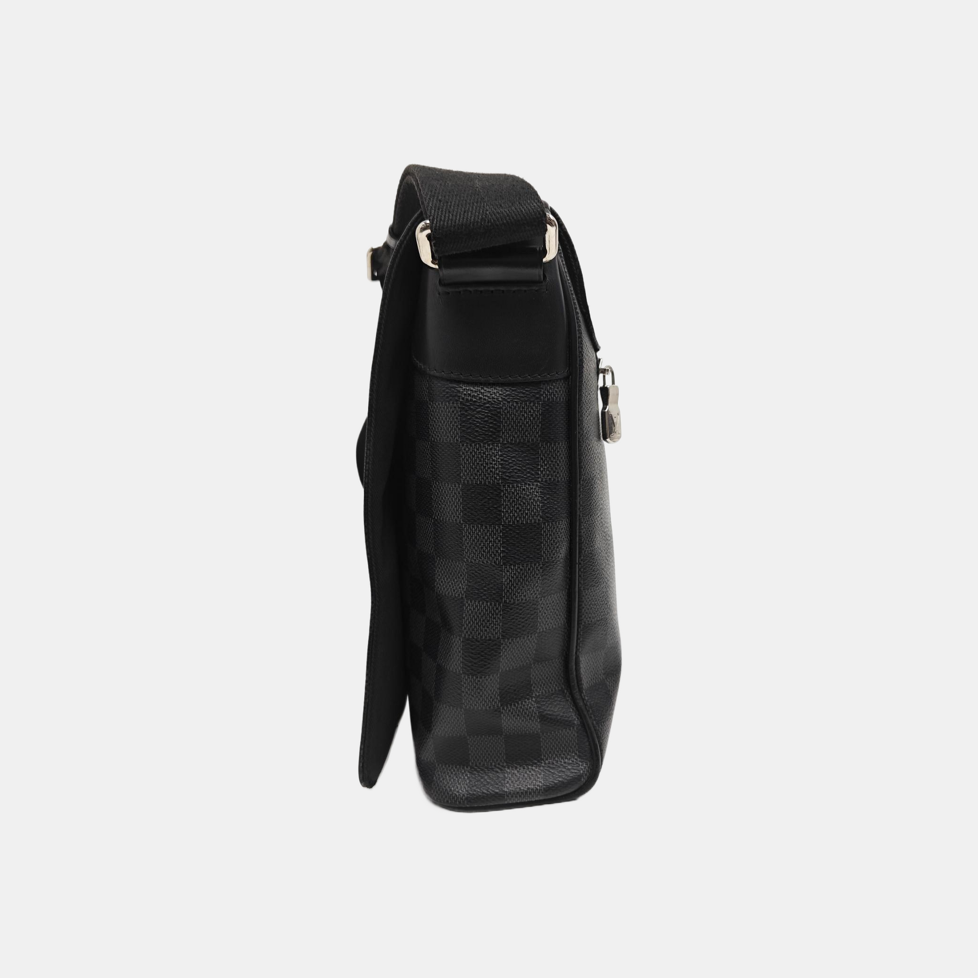 DISTRICT MM Damier Graphite Coated Canvas Gray