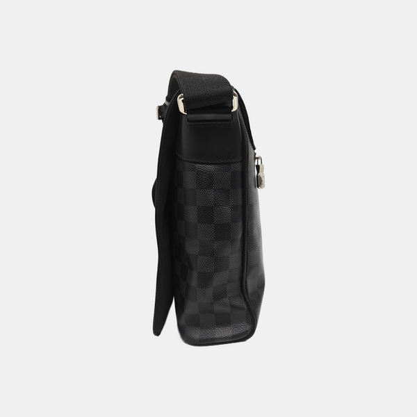 DISTRICT MM Damier Graphite Coated Canvas Gray