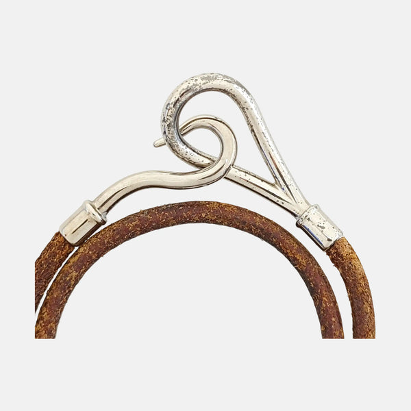Jumbo Hook Metal Brown Bracelet