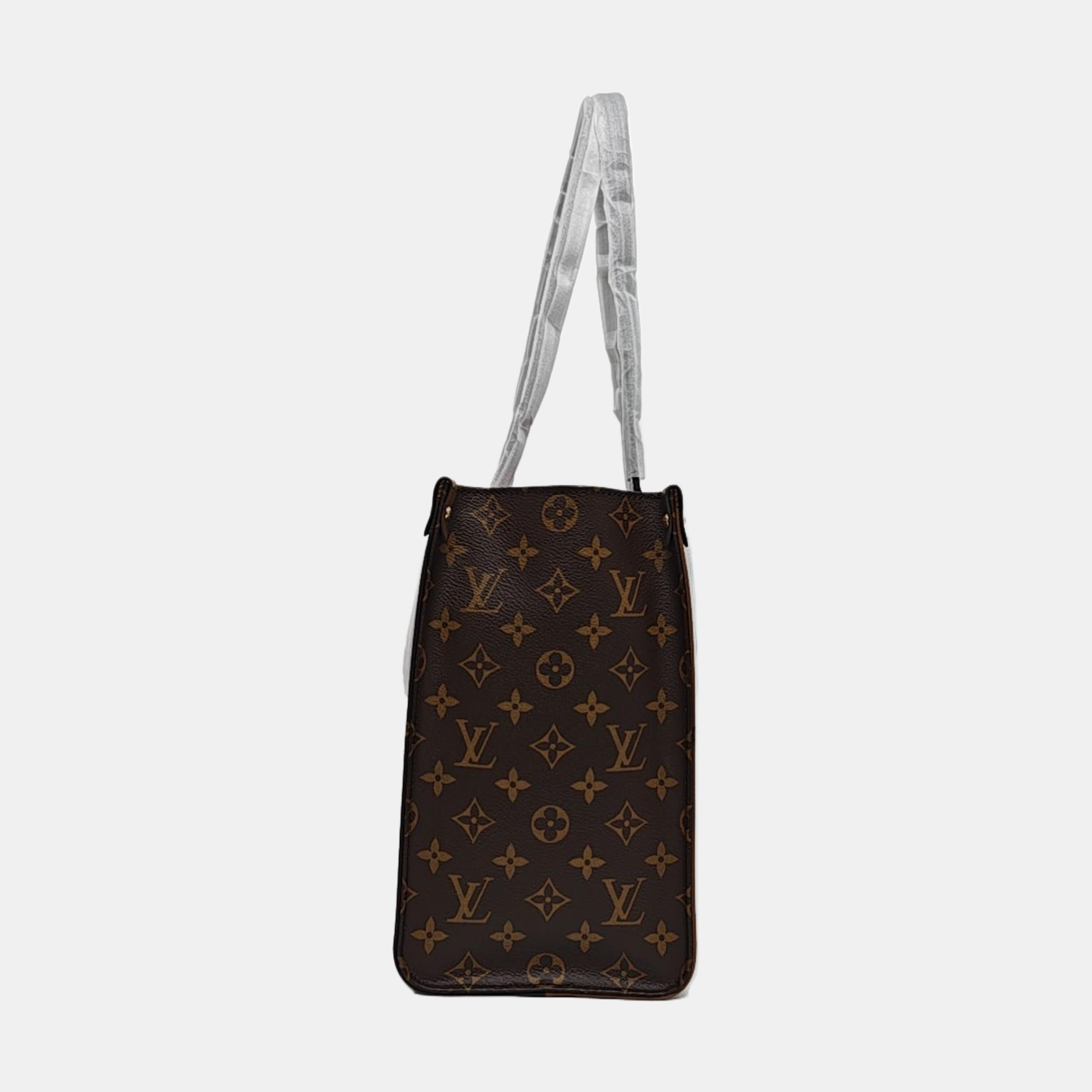 ONTHEGO MM Monogram Coated Canvas Brown