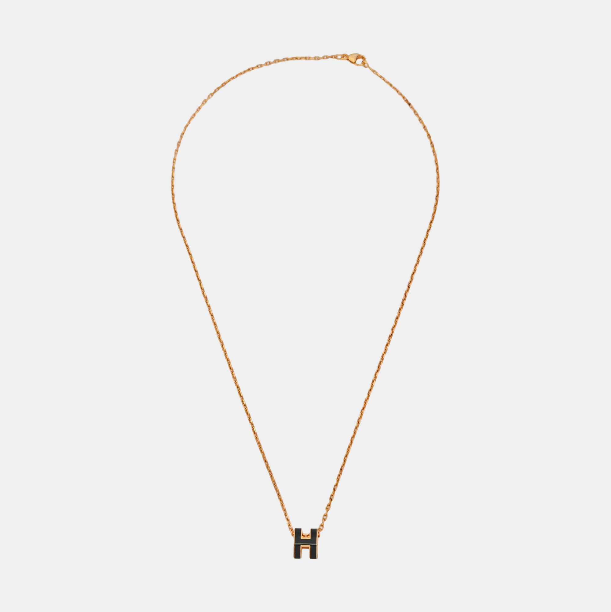 Pop H Metal Rose Gold Necklace