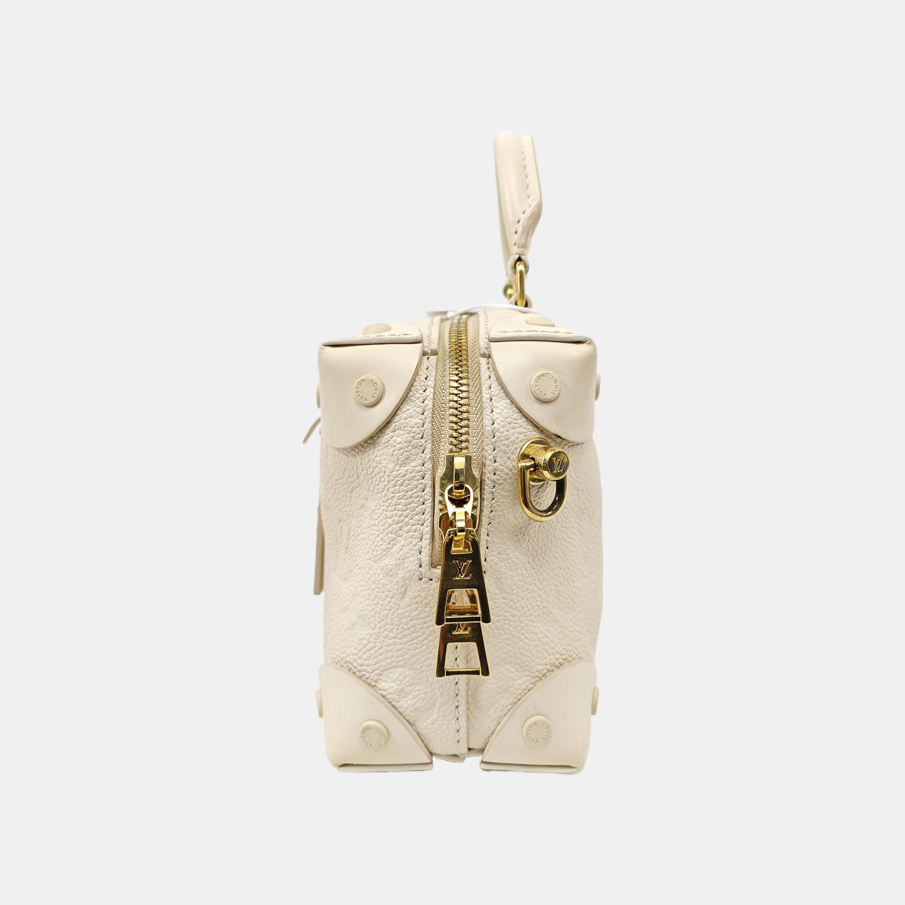 PETITE MALLE Monogram Calfskin Beige