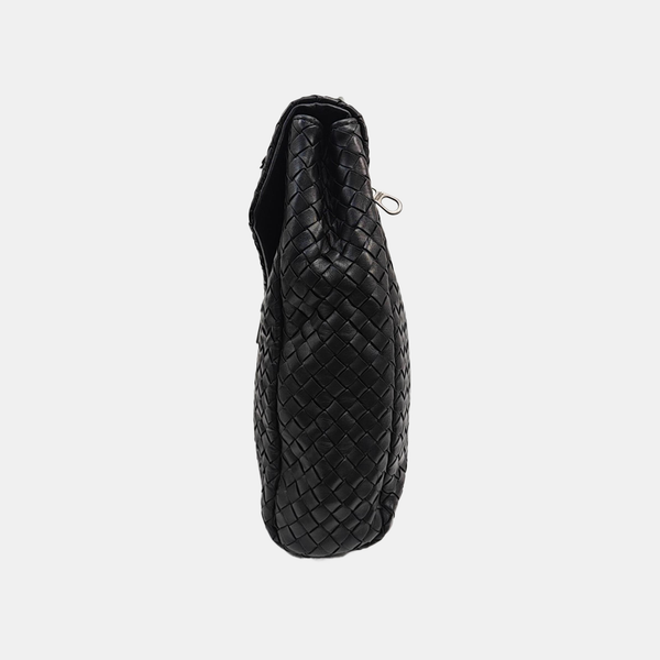Calfskin Top Handle Bag Black