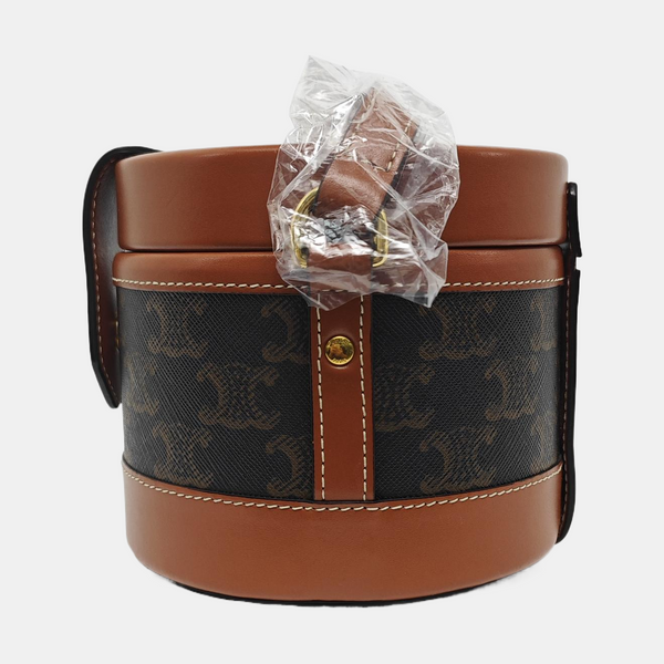 Authenticated pre-owned  TRIOMPHE Small Coated Canvas Brown - Crossbody Bag at Looply