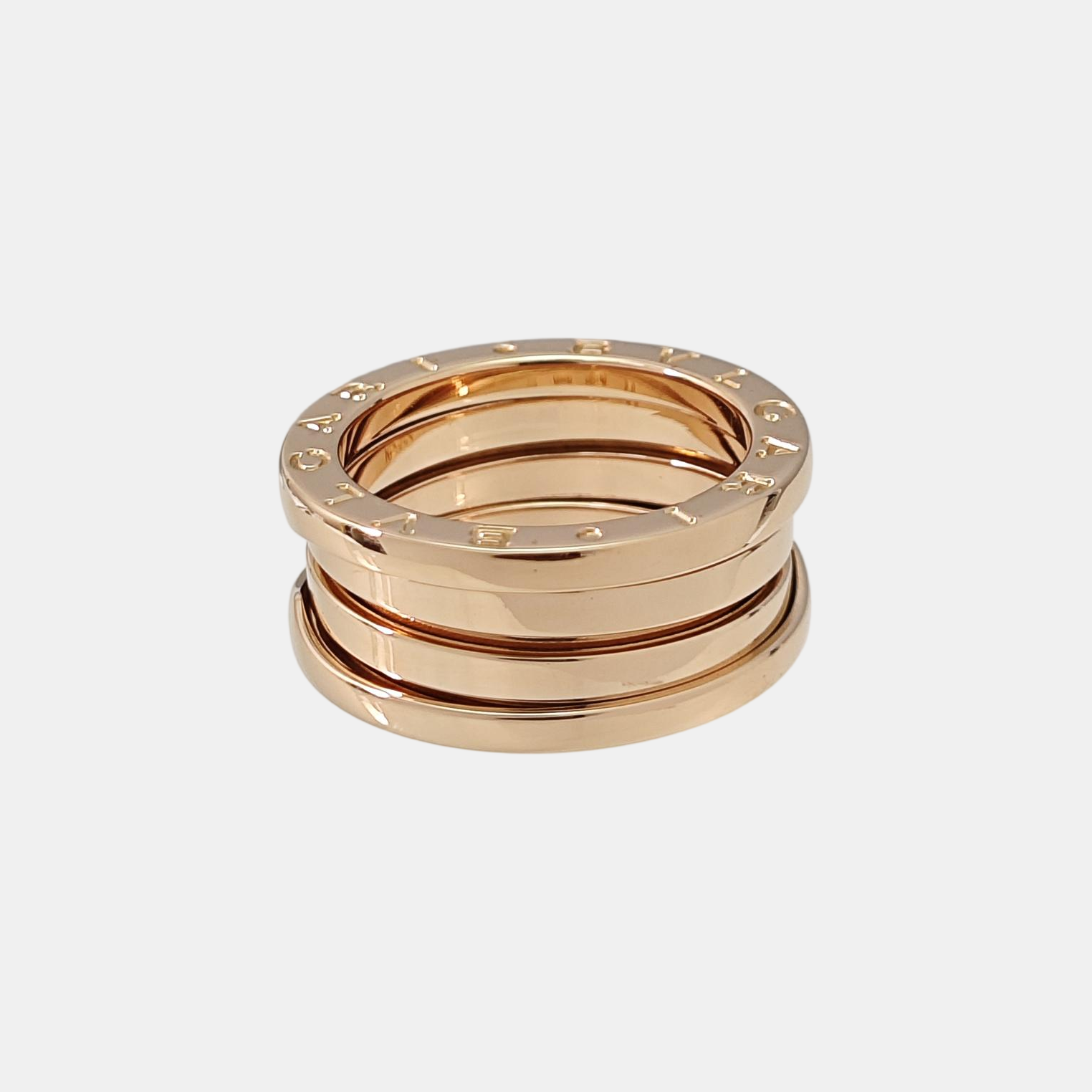 B.ZERO1 18k Rose Gold Ring EU 52