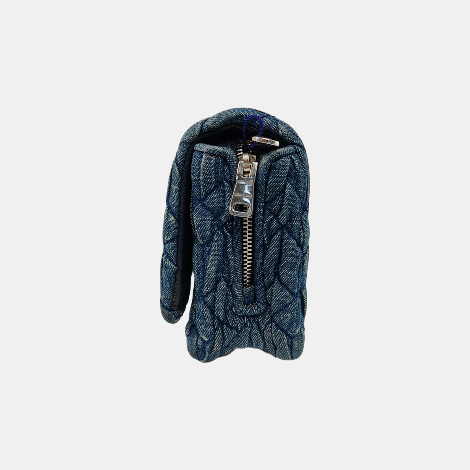 Crystal Quilted Denim Blue