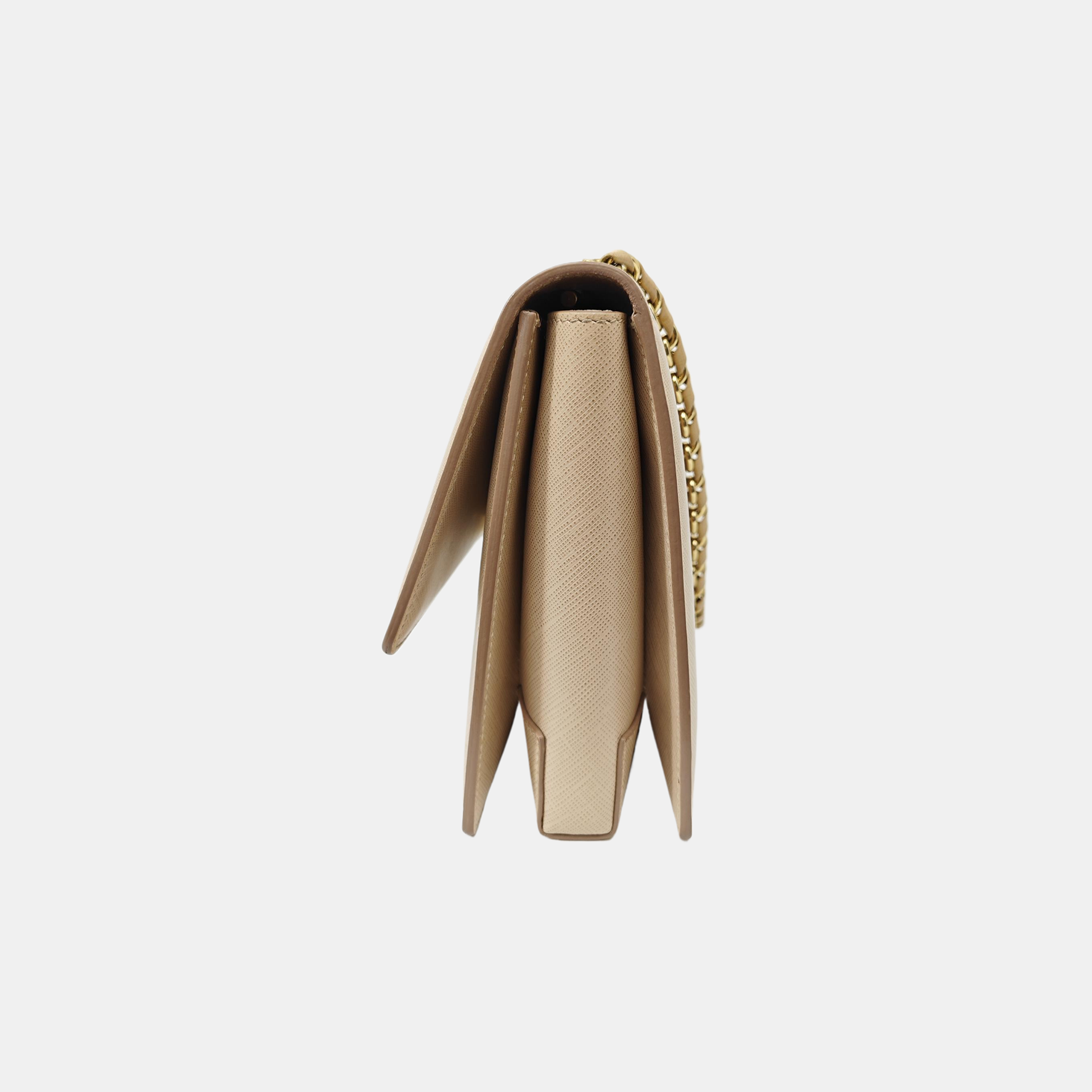 Calfskin Shoulder Bag Beige