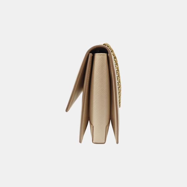 Calfskin Shoulder Bag Beige