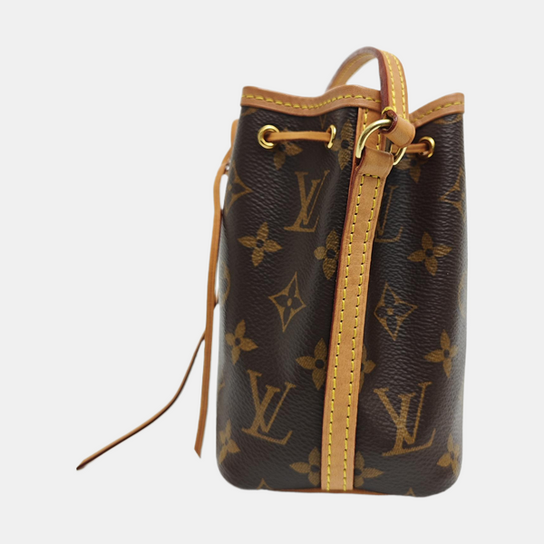 NÉONOÉ Nano Monogram Coated Canvas Brown