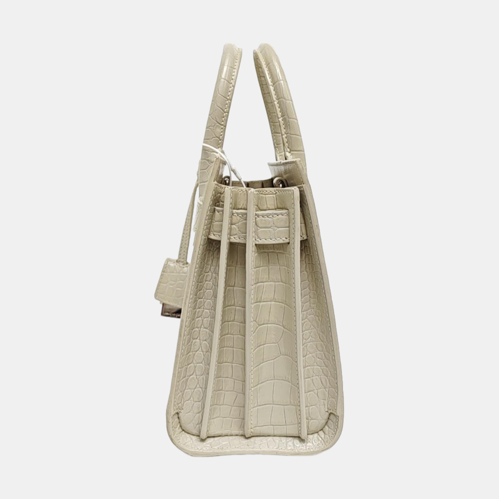 SAC DE JOUR Nano Calfskin White