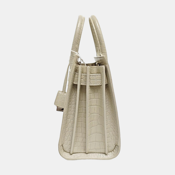 SAC DE JOUR Nano Calfskin White