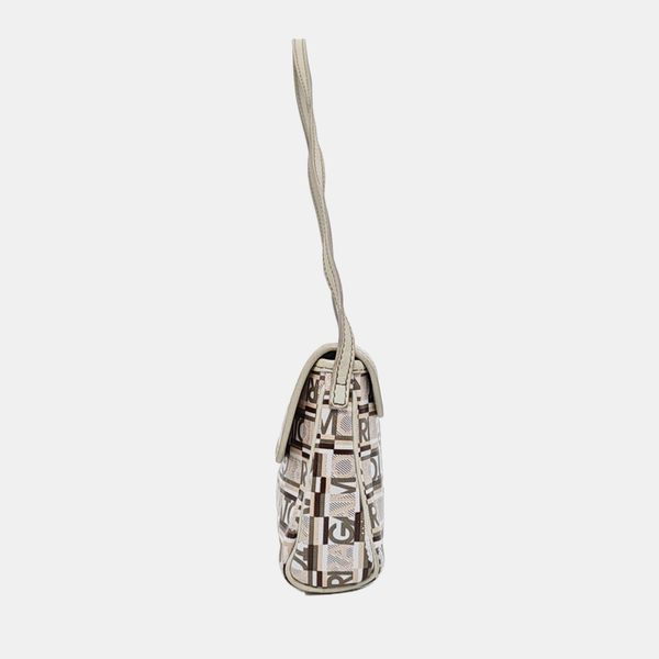 Coated Canvas Top Handle Bag Multicolor