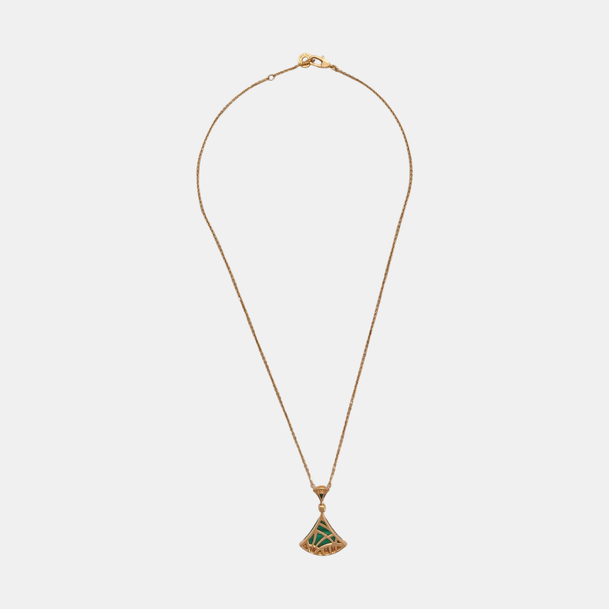 DIVAS' DREAM 18k Rose Gold Green Necklace