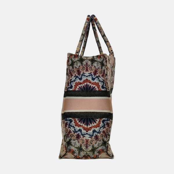Book Tote Large Fabric Pink