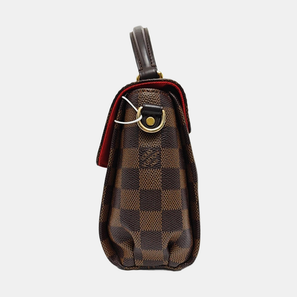 CROISETTE Damier Ebene Coated Canvas Brown