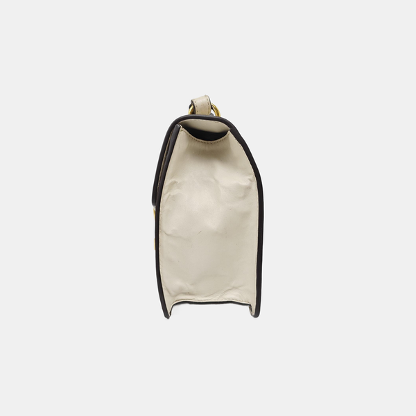 Sylvie Small Calfskin White