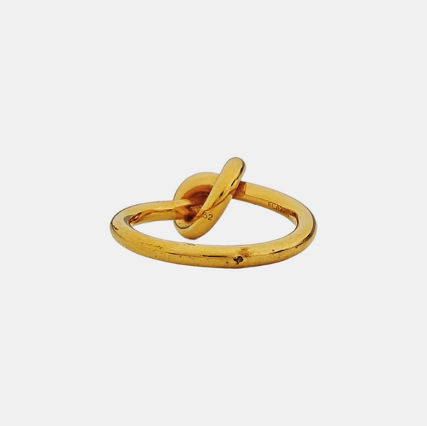 KNOT Brass Gold Ring EU 52