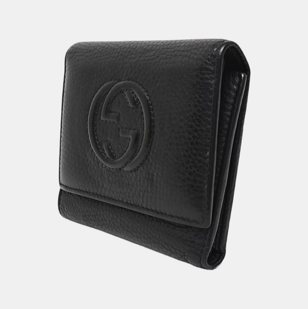 Soho Calfskin Black Wallet