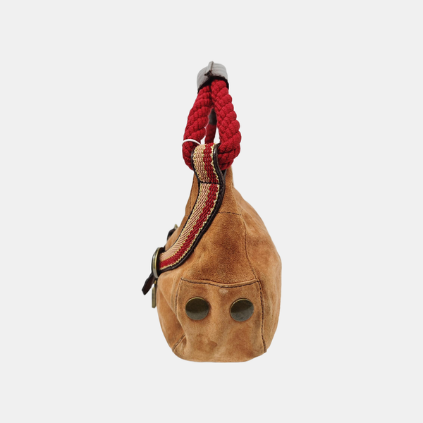 Suede Shoulder Bag Brown