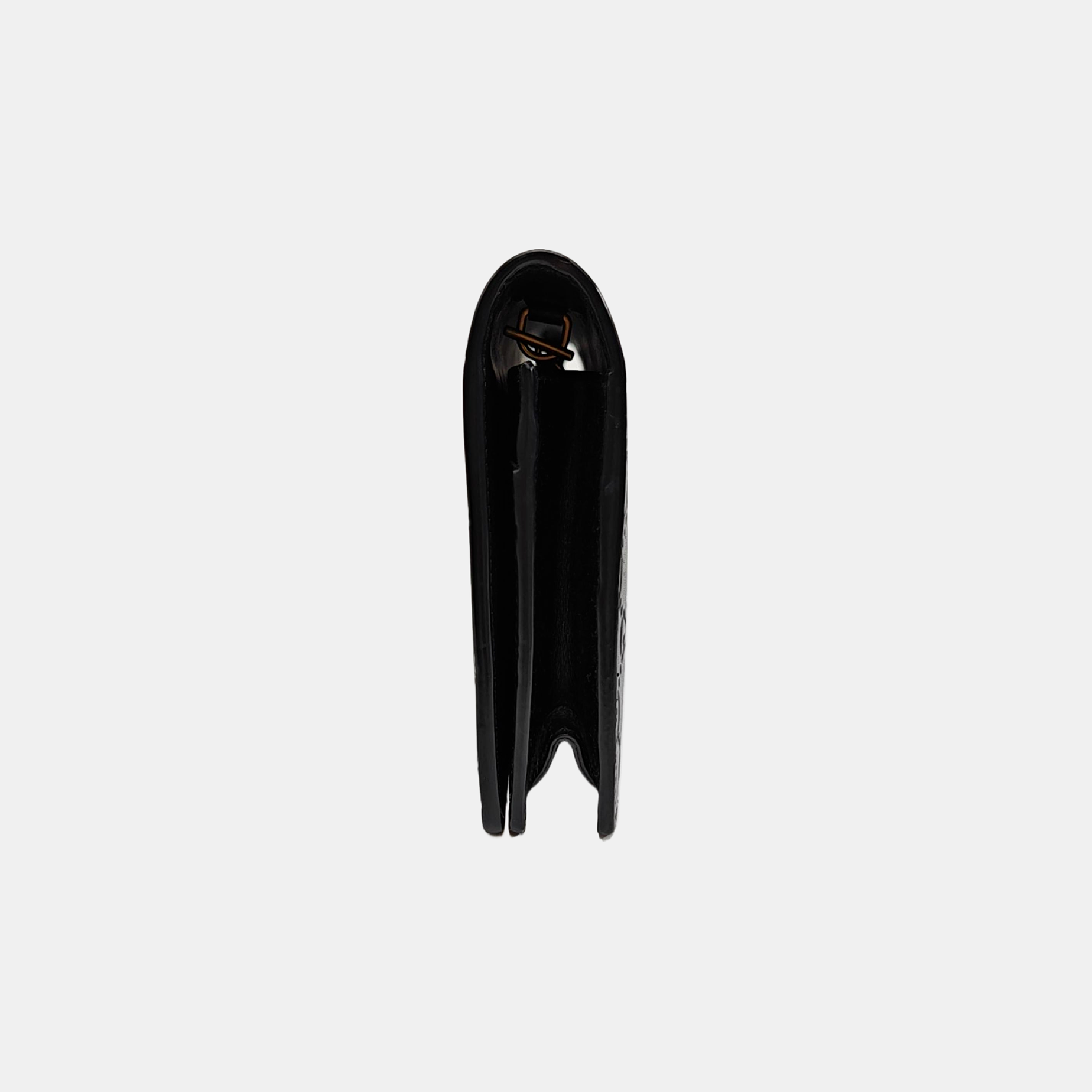 Monogram Calfskin Shoulder Bag Black