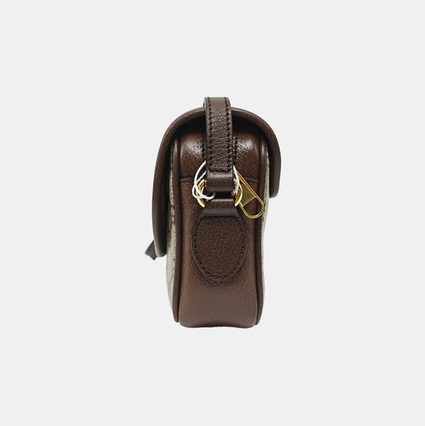 Monogram Coated Canvas Shoulder Bag Beige