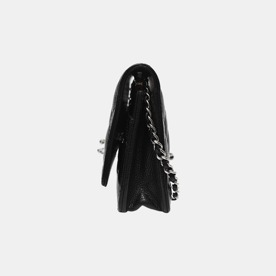 WOC Quilted Grained Calfskin Black