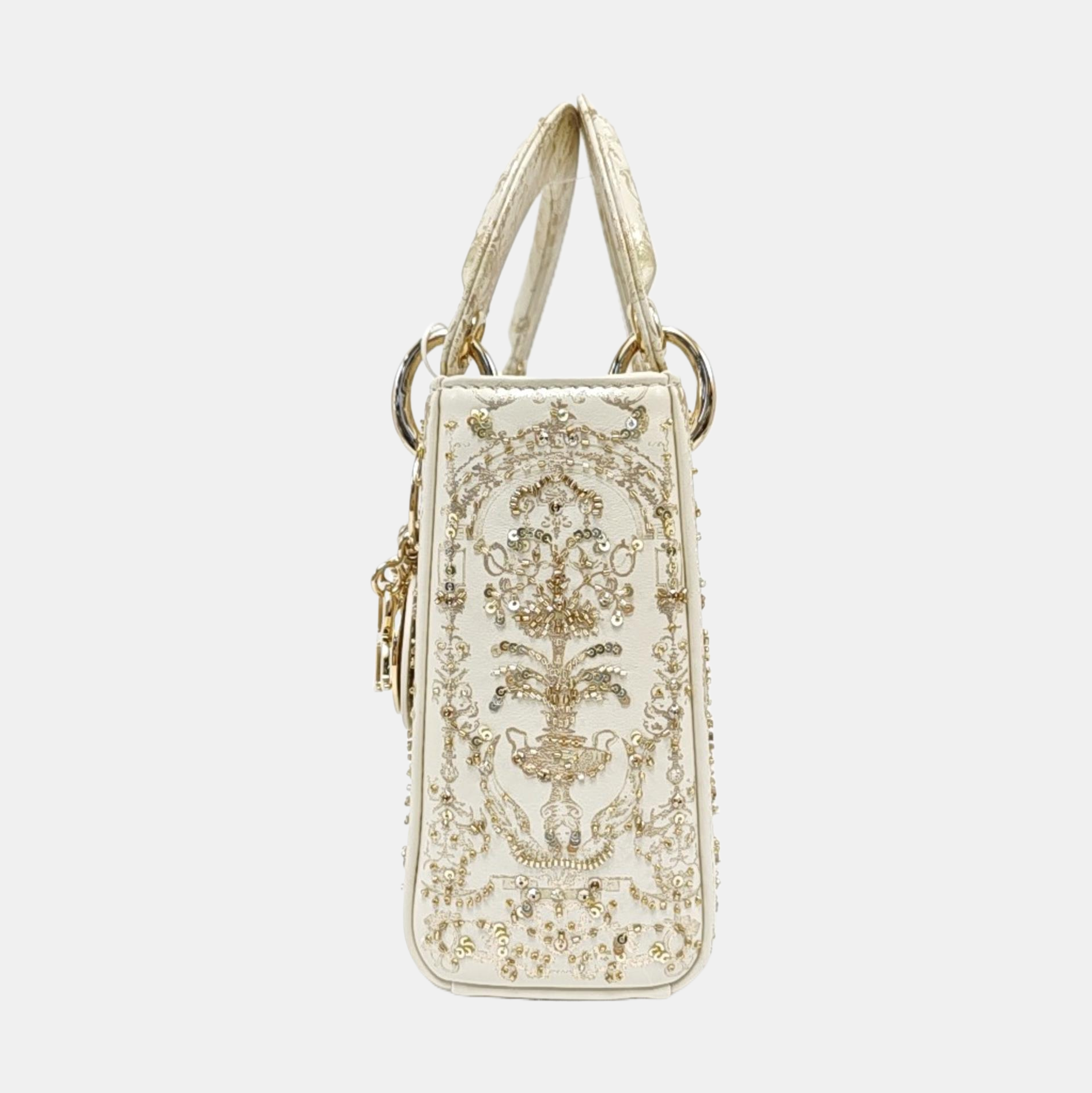 Lady Dior Mini Calfskin White