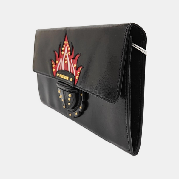 Leather Clutch Black