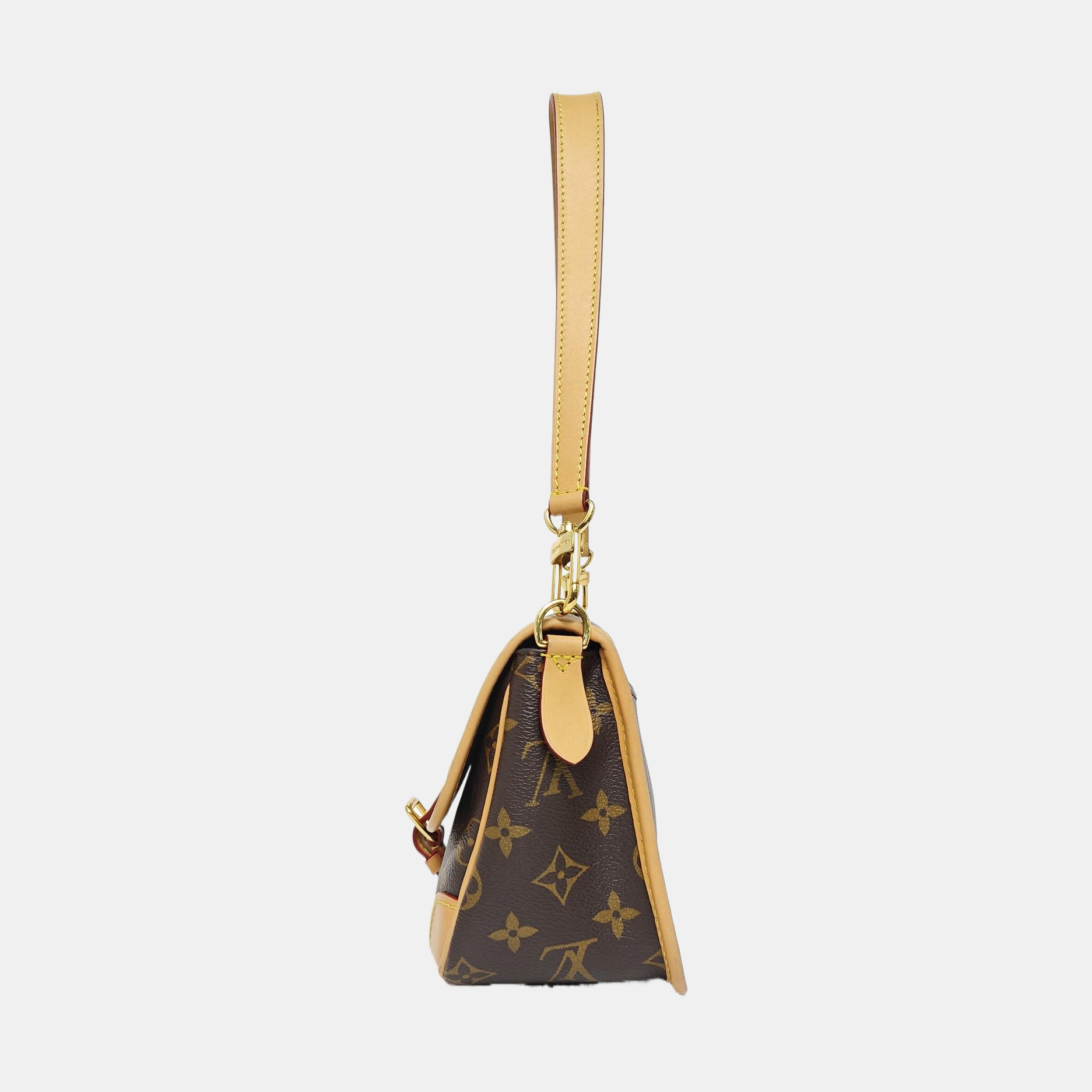 DIANE Monogram Coated Canvas Brown