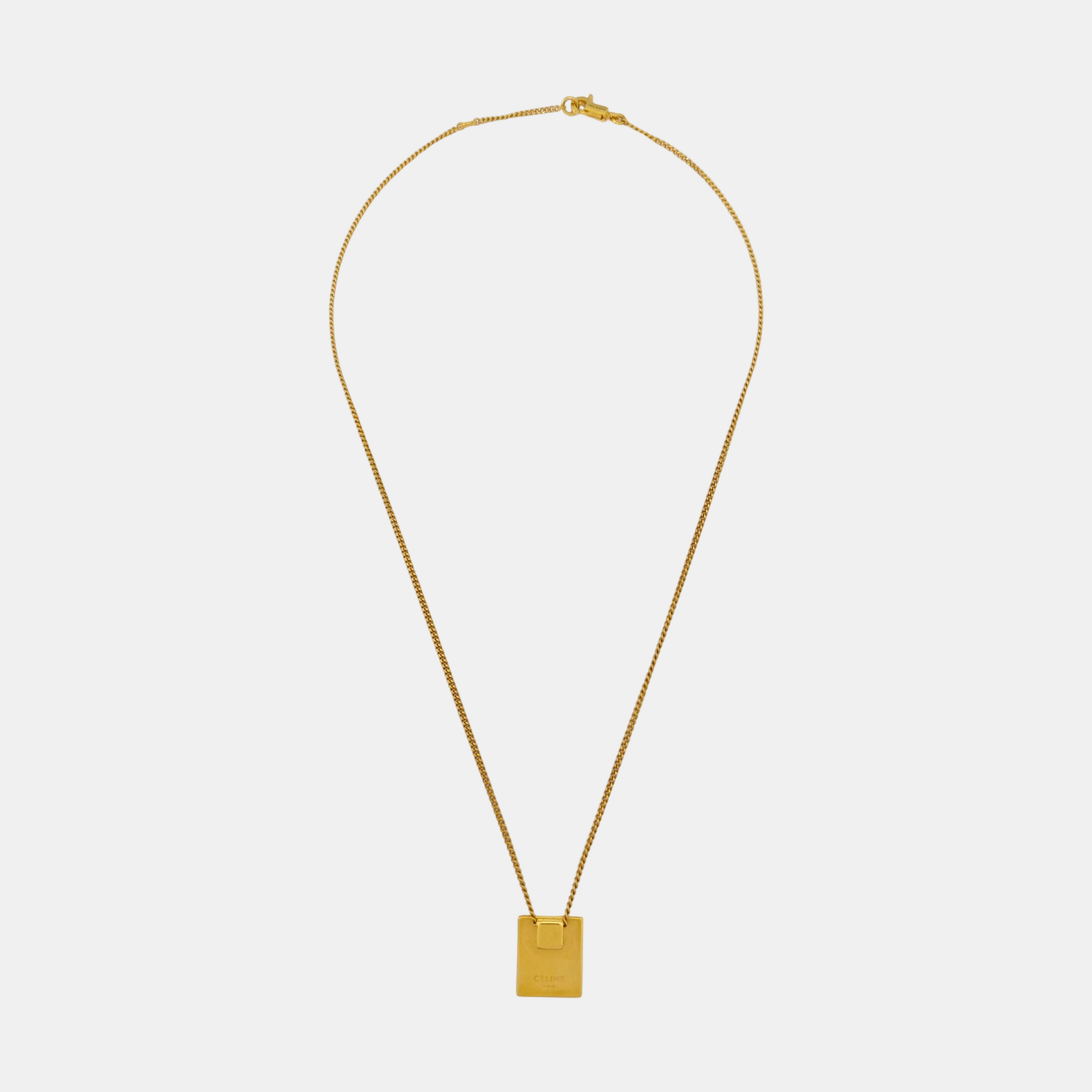 ALPHABET Brass Gold Necklace