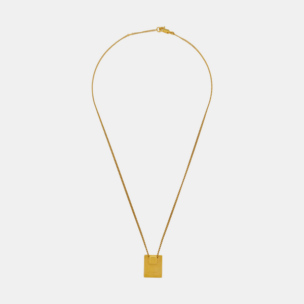 ALPHABET Brass Gold Necklace