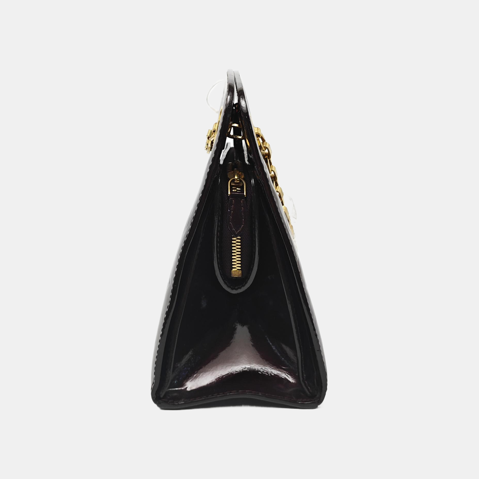 Monogram Patent Leather Shoulder Bag Red