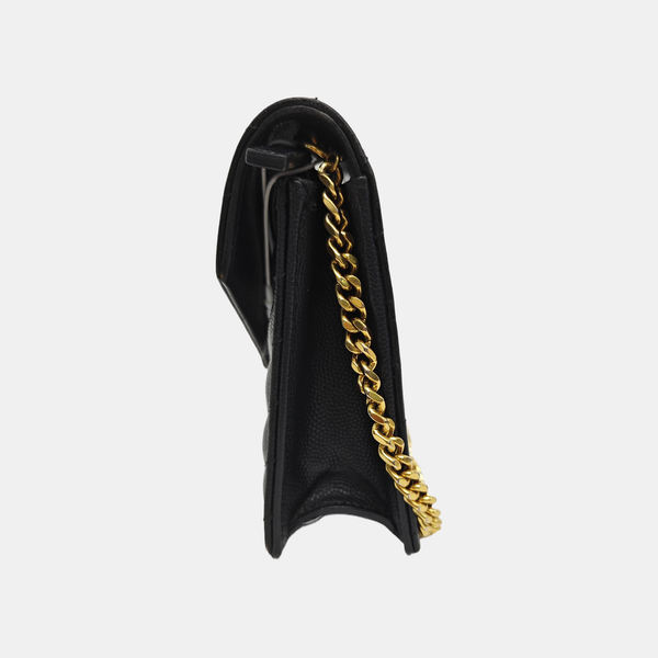 MONOGRAM WOC Chevron Calfskin Black