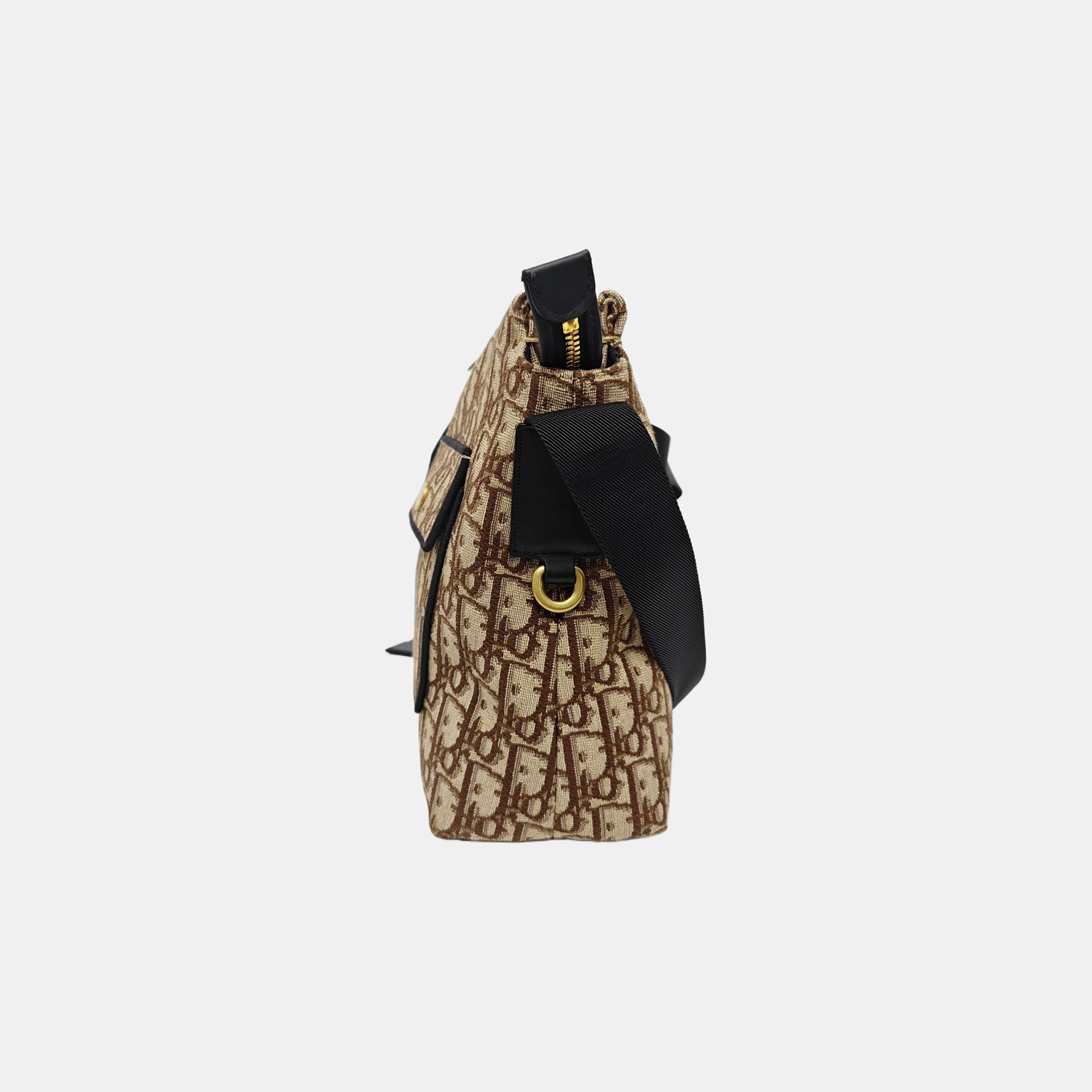 Canvas Shoulder Bag Medium Brown