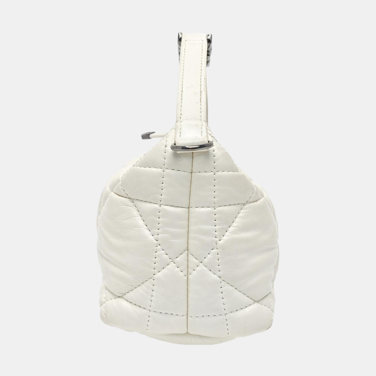 Diortravel Nomad Small Cannage Calfskin White
