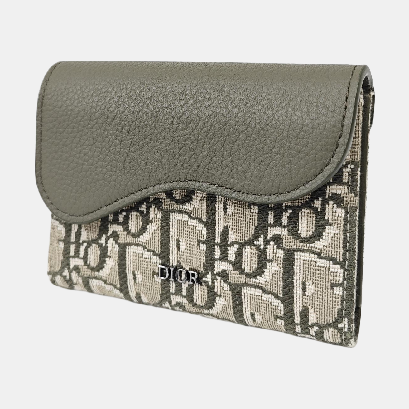 Saddle Mini Oblique Canvas Green