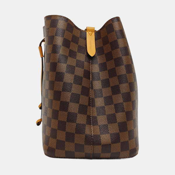 NÉONOÉ MM Damier Ebene Coated Canvas Brown