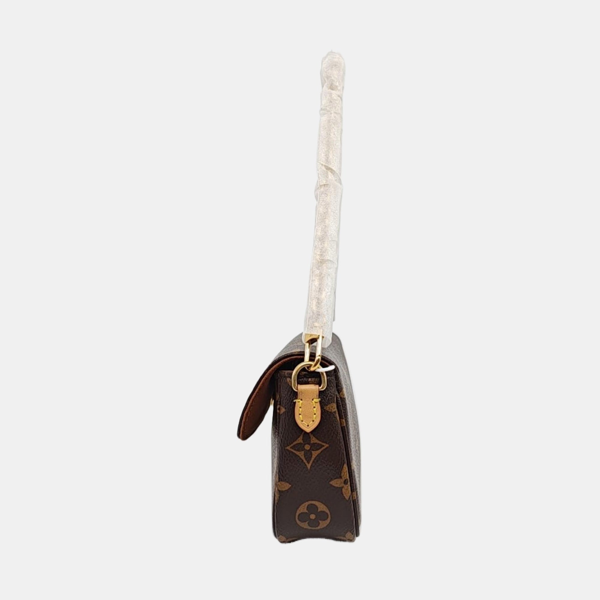 IVY Monogram Coated Canvas Brown