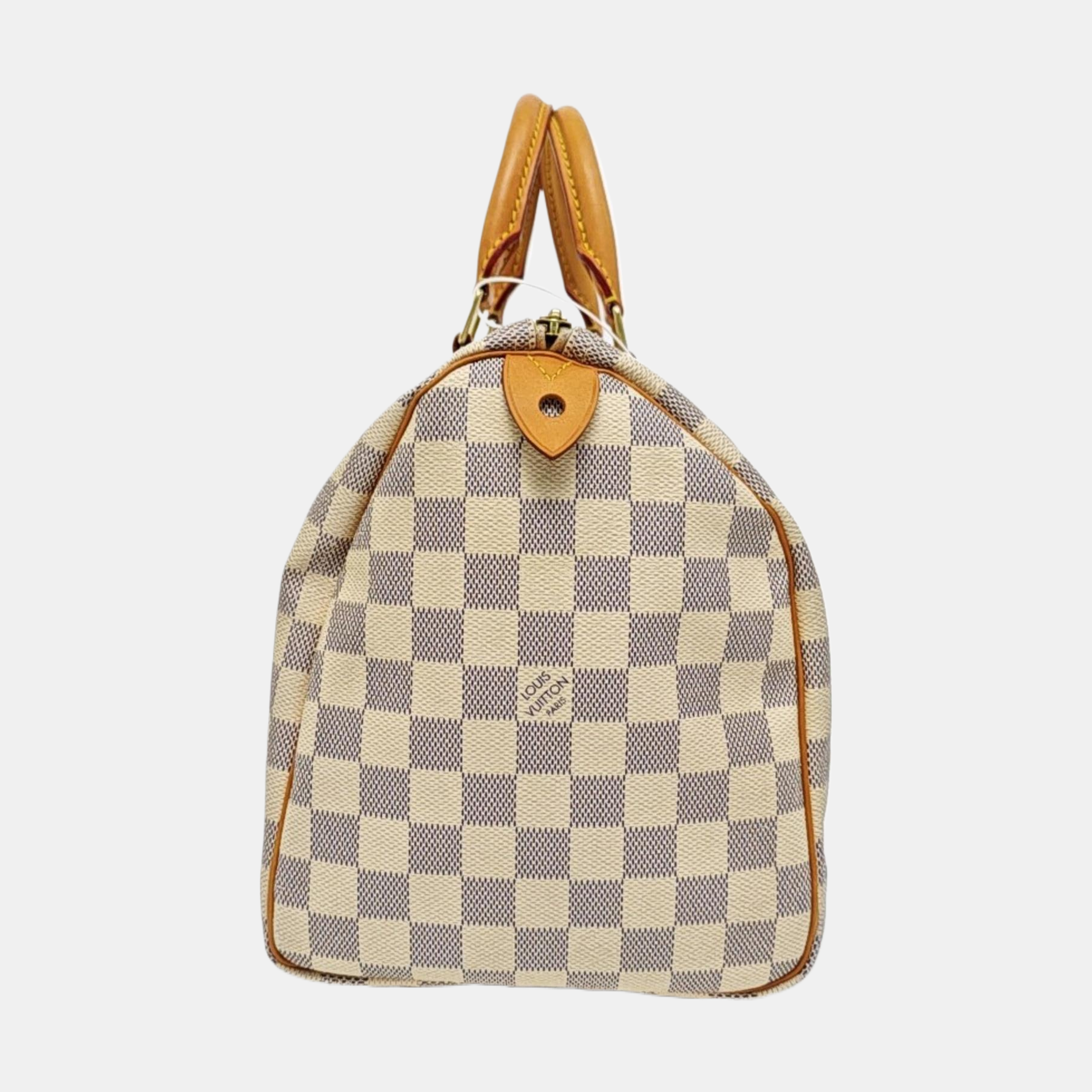 SPEEDY 30 Damier Azur Coated Canvas White