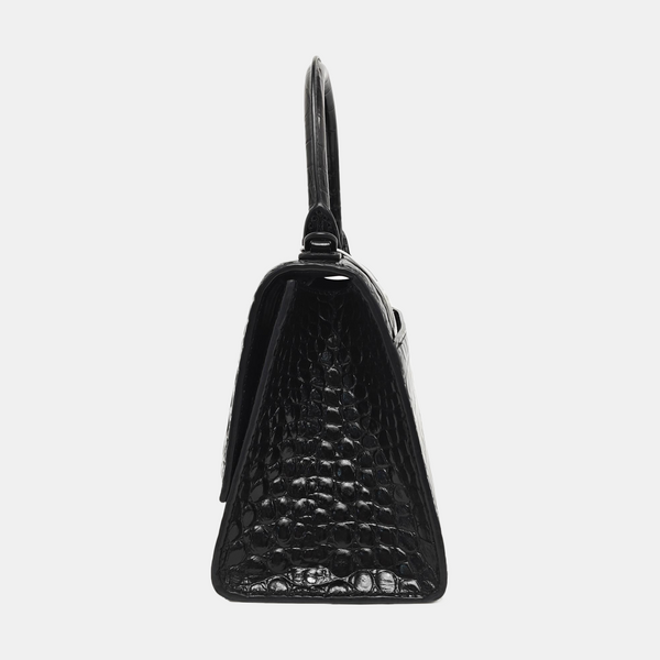 Hourglass S Calfskin Black