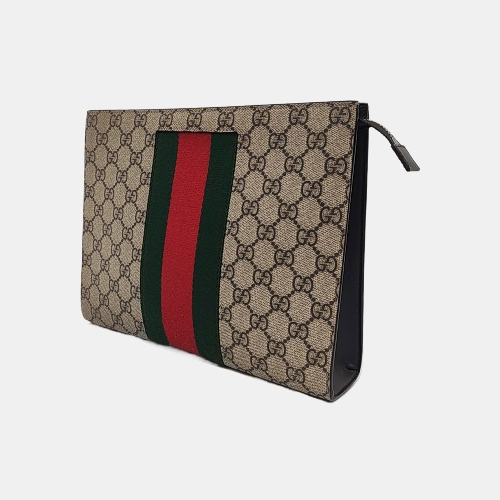 GG Supreme Monogram Coated Canvas Black