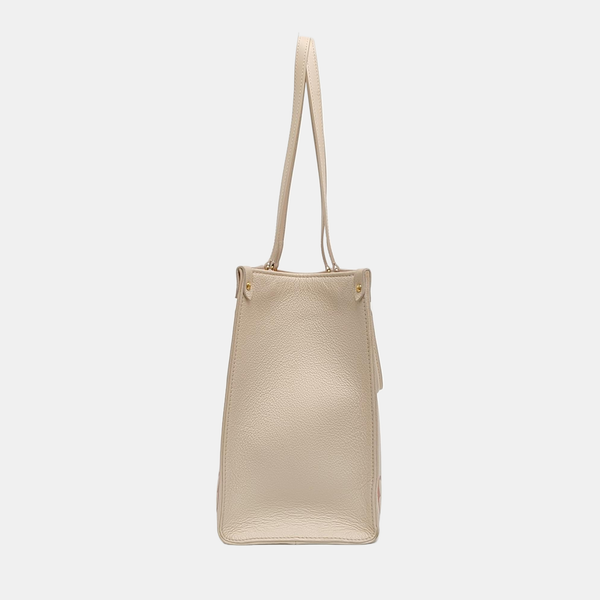 ONTHEGO MM Monogram Calfskin Beige