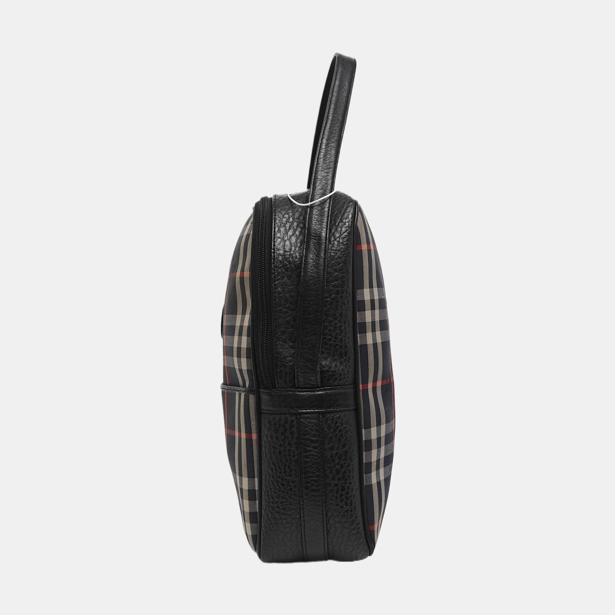 Fabric Top Handle Bag Black