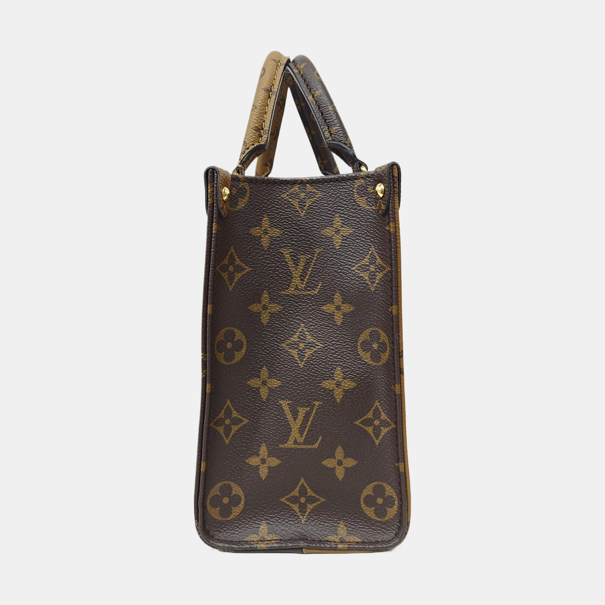 ONTHEGO PM Monogram Coated Canvas Brown