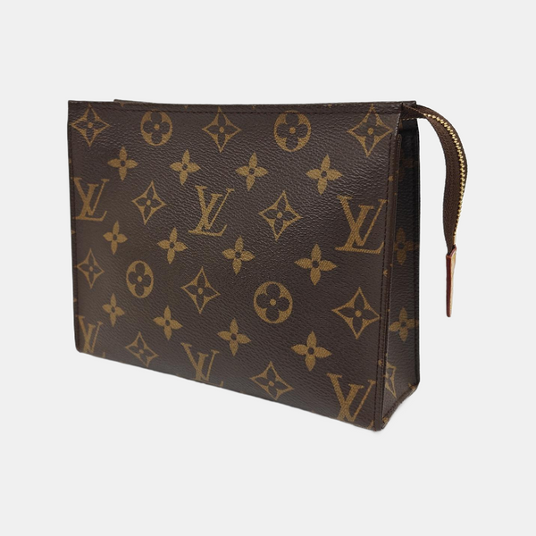TOILET POCKET 19 Monogram Coated Canvas Brown